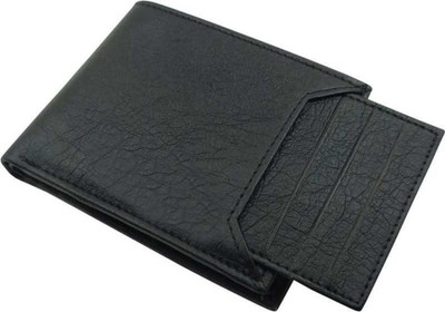 zaphod Men Casual Black Artificial Leather Wallet(9 Card Slots)