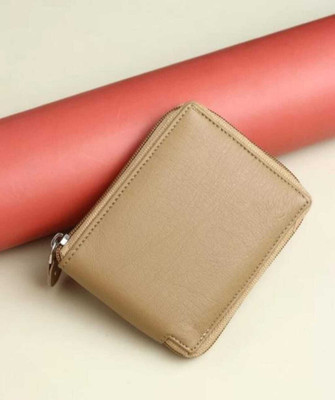 HABIBI Men Trendy White Genuine Leather Wallet(13 Card Slots)