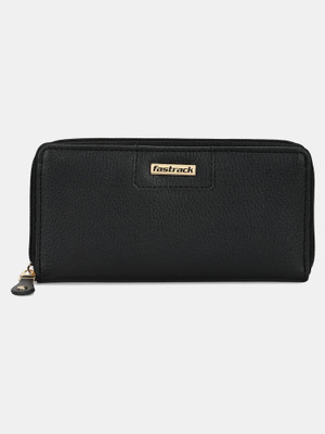 Fastrack Women Casual Black Artificial Leather Wrist Wallet(4 Card Slots) Offers & Cashback