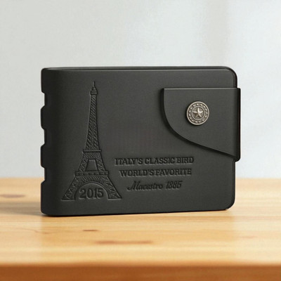 ZEPH Enterprises Men Casual Black Artificial Leather Wallet(5 Card Slots)