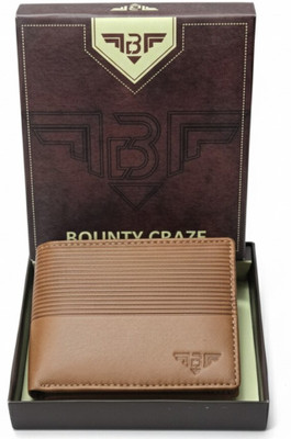 Bounty Craze Men Casual, Formal, Trendy, Ethnic Tan Genuine Leather Wallet(14 Card Slots)