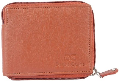 DRYZTOR Men Trendy Tan Artificial Leather Card Holder(5 Card Slots)