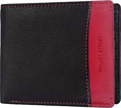 WALLETSTREET Men Casual, Formal, Ethnic, Evening/Party Black Genuine Leather Wallet(6 Card Slots)