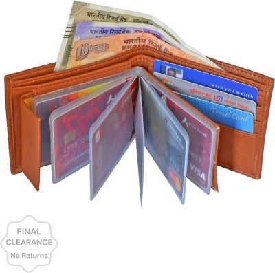 LOOPA Men Casual, Formal, Travel Tan Artificial Leather Wallet(9 Card Slots)