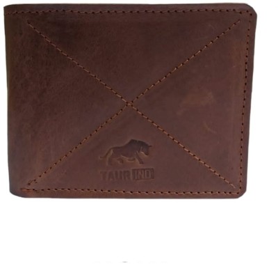 NAMIBIND Men Casual Brown Genuine Leather Wallet(3 Card Slots)