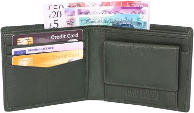 Cotnis Men Trendy, Casual, Formal Green Genuine Leather Wallet(6 Card Slots)