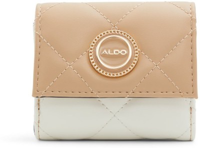 ALDO Women Casual Beige Artificial Leather Wallet(1 Card Slot)