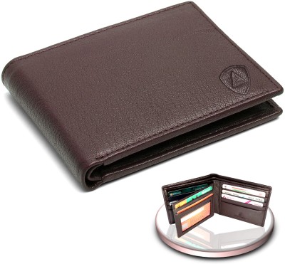 Abolt Men Casual, Formal, Travel, Trendy, Evening/Party Brown Genuine Leather Wallet(10 Card Slots)