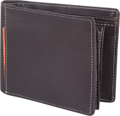 ROCKZONE Men Formal Brown Genuine Leather Wallet(7 Card Slots)