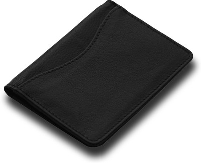 MoonHide Men & Women Evening/Party, Ethnic, Formal, Trendy, Travel Black Genuine Leather Card Holder(6 Card Slots)