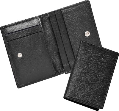 ABYS Men & Women Casual, Formal, Trendy, Evening/Party, Travel, Ethnic Black Genuine Leather Document Holder(4 Card Slots)