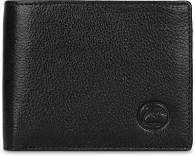 DOLPHIN GLOBAL Men Casual, Formal, Travel Black Genuine Leather Wallet(10 Card Slots)