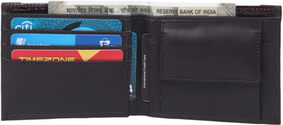 Roadster Men Casual Brown Artificial Leather Wallet(5 Card Slots)