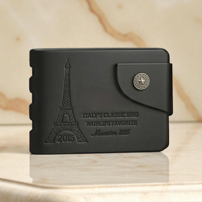 ZEPH Enterprises Men Casual Black Artificial Leather Wallet(5 Card Slots)