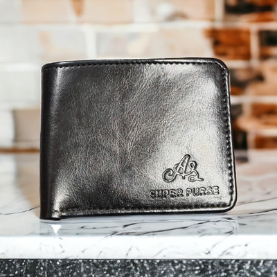 dk wallet Men Casual Black Artificial Leather Wallet(3 Card Slots)