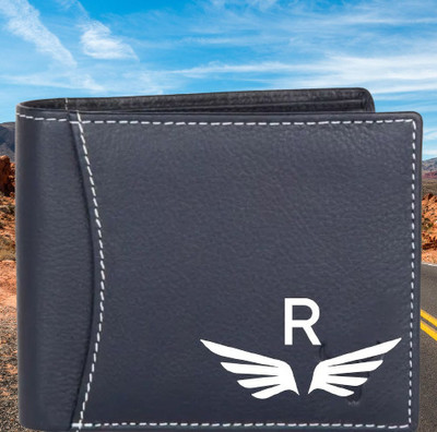 KEYUR Men Casual Blue Artificial Leather Wallet(6 Card Slots)