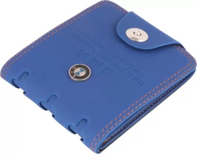 SUPERFASHION Men Casual, Formal Blue Artificial Leather Wallet(9 Card Slots)