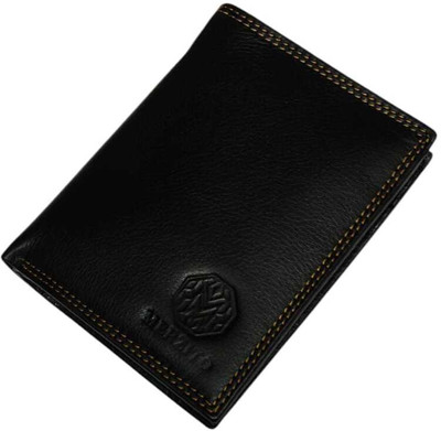 MERZITO Men Evening/Party Black Genuine Leather Wallet(10 Card Slots)