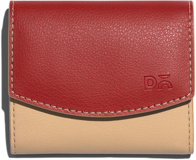 DailyObjects Men & Women Casual Red Artificial Leather Card Holder(5 Card Slots)