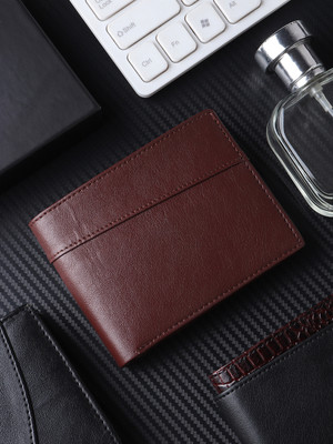 KILLER Men Casual Brown Artificial Leather Wallet(5 Card Slots)