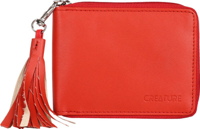 CREATURE Women Casual Red Artificial Leather Wallet(3 Card Slots)