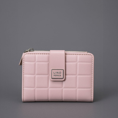 LINO PERROS Women Casual Pink Artificial Leather Wallet(4 Card Slots)