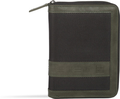 EUME Men Green Artificial Leather Wallet(6 Card Slots)