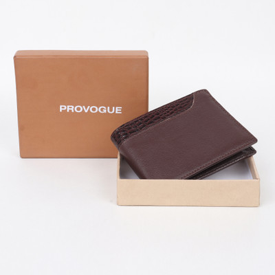 PROVOGUE Men Casual, Formal Brown Artificial Leather Wallet(5 Card Slots)