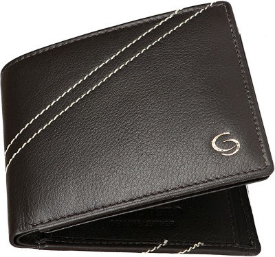 GETOREE Men Casual Black Genuine Leather Wallet(9 Card Slots)