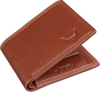 USL Men Casual, Formal Tan Genuine Leather Wallet(4 Card Slots)
