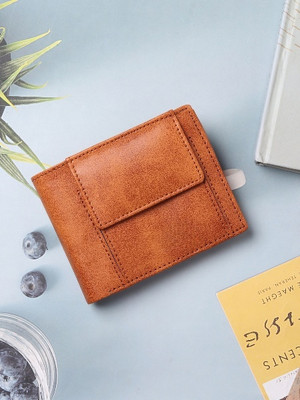 Shiv Men Casual, Evening/Party, Formal, Travel, Trendy Tan Artificial Leather Wallet(5 Card Slots)