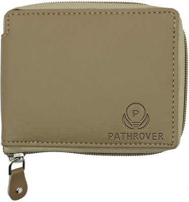 HouseOfCommon Men Casual Beige Artificial Leather Wallet(6 Card Slots)