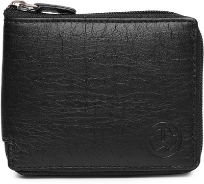 TnW Men Casual Black Artificial Leather Wallet(4 Card Slots)