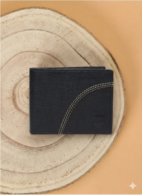 SAMTROH Men Black Artificial Leather Wallet(5 Card Slots)