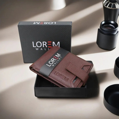 LOREM Men Casual Maroon Artificial Leather Wallet(6 Card Slots)