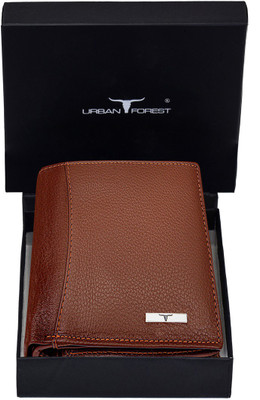 URBAN FOREST Men Brown Genuine Leather Wallet(9 Card Slots)
