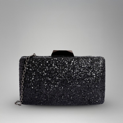 LINO PERROS Women Evening/Party Black Artificial Leather Wallet(1 Card Slot)