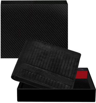 KAVRIXA Men Casual, Evening/Party, Formal Black Artificial Leather Wallet(3 Card Slots)