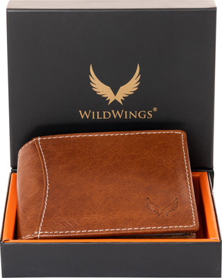 WILDWINGS Men Trendy, Evening/Party, Casual, Formal Brown Genuine Leather Wallet(8 Card Slots)
