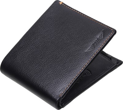 GH Men Formal, Travel Black Genuine Leather Wallet(6 Card Slots)