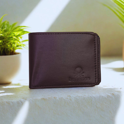 GENTRO Men Formal Brown Artificial Leather Wallet(3 Card Slots)