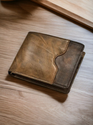 SAMTROH Men Formal Brown Artificial Leather Wallet(5 Card Slots)