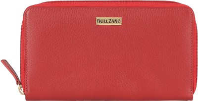 BULLZANO Women Casual, Evening/Party, Formal, Trendy Red Genuine Leather Wrist Wallet(12 Card Slots)