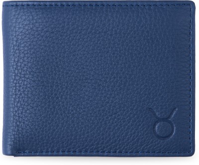 Hide horn Men Casual, Ethnic, Formal, Travel, Trendy Blue Genuine Leather Wallet(5 Card Slots)