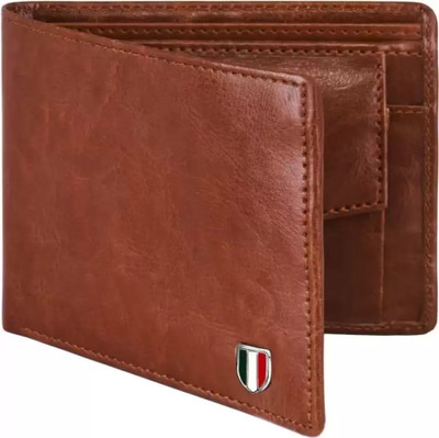 BROWN BOI Men Casual, Trendy, Formal Tan Artificial Leather Wallet(5 Card Slots)