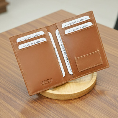 Men Mania Men Trendy, Casual, Travel, Formal, Evening/Party, Ethnic Tan Genuine Leather Wallet(12 Card Slots)