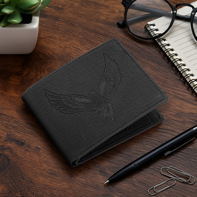 KILLER Men Trendy, Casual, Evening/Party, Travel, Formal Black Artificial Leather Wallet(5 Card Slots)