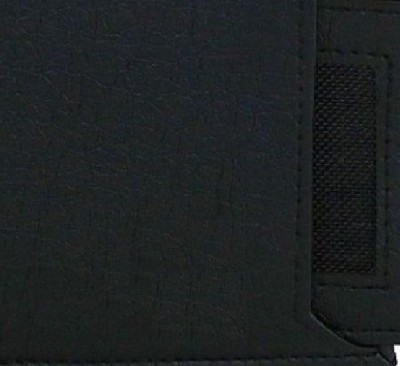 AMOR BENISON Men Black Genuine Leather Wallet(5 Card Slots)