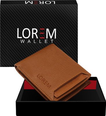 LOREM Men Casual, Evening/Party, Formal Tan Artificial Leather Wallet(7 Card Slots)
