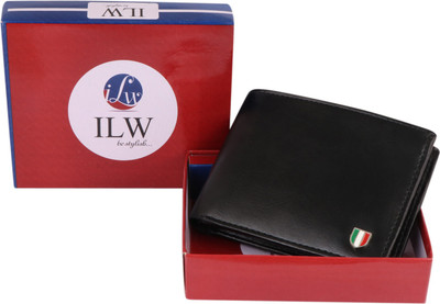 ilw Men Casual Black Artificial Leather Wallet(5 Card Slots)